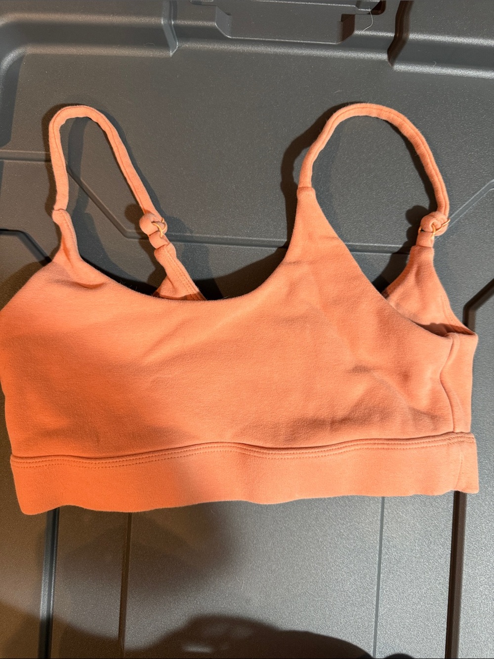 Zyia Relaxation Everyday Peach Sports Bralette with Adjustable Straps